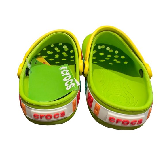 *RARE* Crocs NWT Blue/Yellow Lego Clog Sandals Unisex Multiple Sizes Available - Picture 5 of 7